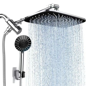 Ensemble <span class=keywords><strong>de</strong></span> douche mural en acier inoxydable avec système <span class=keywords><strong>de</strong></span> pluie et 5 modes, bras d'extension réglable, <span class=keywords><strong>kit</strong></span> <span class=keywords><strong>de</strong></span> douche pour <span class=keywords><strong>salle</strong></span> <span class=keywords><strong>de</strong></span> <span class=keywords><strong>bain</strong></span> - Product Image 6