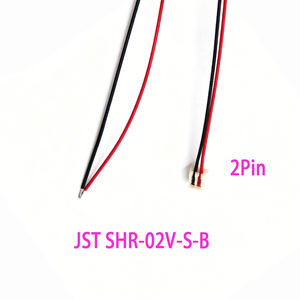 Harnais de signalisation JST SHR-02V-S-B à pas de 1,0 mm, 2 broches vers fil nu ouvert, pour affichage de machine de jeu distributeur automatique - Product Image 1