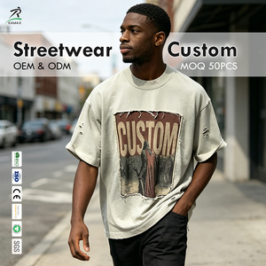 Camiseta RAMAX Extra Grande de Algodón para Hombre, Estilo Urbano, con Estampado Gráfico Personalizado, Cuello Redondo, Manga Corta, Ajuste Jersey Ecológico - Product Image 1
