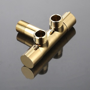 Luxe argent or noir robinet accessoires en laiton <span class=keywords><strong>douche</strong></span> <span class=keywords><strong>Angle</strong></span> Valve toilette contrôle inverseur Valve pour salle de bain - Product Image 3