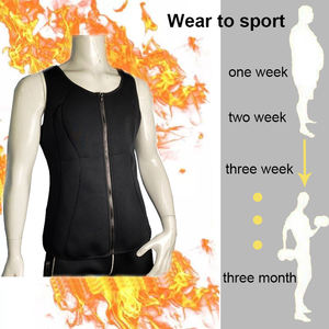 Venta al por mayor 2mm hombres cuerpo Shaper pérdida de peso quemador de <span class=keywords><strong>grasa</strong></span> Shapewear cremallera neopreno adelgazamiento Sauna sudor <span class=keywords><strong>chaleco</strong></span> - Product Image 6