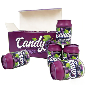 Envase Transparente para Refrescos de 3.5g con Caja, Etiqueta Holográfica Multicolor, 100ml, Proveedor Confiable de Latas de Plástico Premium para Dulces - Product Image 1