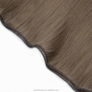 Double Drawn 12A # Extensions de cheveux humains Remy russes Genius Weft, 5 mèches, brun froid, sans silicone - Product Image 3
