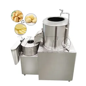 Industrial Potato Washing And Peeling Machine Potato Peeler Machine Carrot Cleaning And Cutting Machine