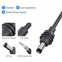 Câble USB-C vers DC 5.5x2.1mm 100W PD 5A à charge rapide, 18AWG en cuivre pur, étanche IP67 pour Starlink Mini Camping