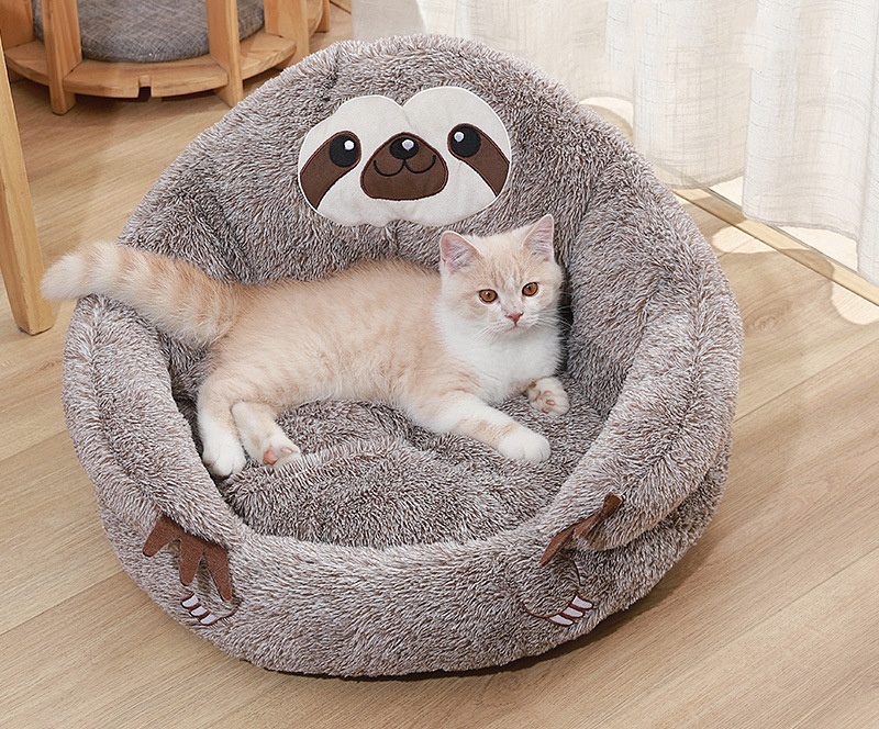 Evelots Haustierbett Für Katzen & Kleine Hunde – Weich, Wasserabweisend, 43 Cm