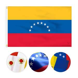 Drapeau du Venezuela 7 étoiles en polyester 2*3 pieds, drapeau de la République bolivarienne du Venezuela 1954, vente en gros - Product Image 6