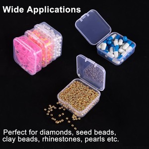 Jewelry Storage Box Set 5.5 Compartment Desktop Organizer With Lid For Beads And Accessories - Product Image 5