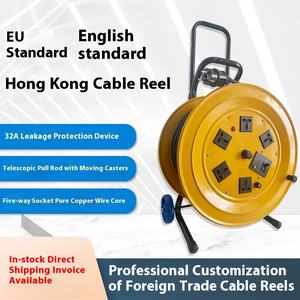 <span class=keywords><strong>Enrouleur</strong></span> de câble en cuivre pur en plastique multifonctionnel conforme aux normes européennes IEC 30m IP22, 10A, 110V/220V, <span class=keywords><strong>rallonge</strong></span> électrique DAMO - Product Image 2