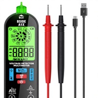 Multimètre numérique intelligent BSIDE A1X, mini testeur de tension CC rechargeable, indicateur de batterie faible, écran ID, tension sans contact