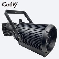 Projecteur LED Gothylight 400W blanc chaud RGBW Mini Leko avec contrôle DMX512 Ra95 IP20 en alliage d'aluminium dimmable AC100-240V