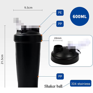 Leak-proof Bpa Free Plastic Shaker <strong>Bottle</strong> Gym Custom Logo Sport Water <strong>Bottle</strong> Fitness Protein Shaker <strong>Bottle</strong> - Product Image 3