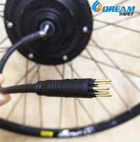 DREAM START Connecteur de moteur Ebike 9 broches mâle et femelle Câble de contact en laiton 10A pour moteur E-Bike Câble de moteur Ebike 9 broches