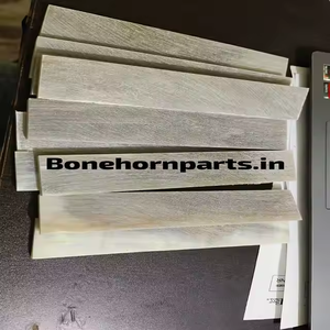 Escamas para mango de cuchillo de cuerno de buey, talladas y pulidas, artesanía natural - Product Image 3