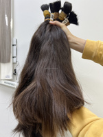 Extensions de cheveux humains bouclés de qualité supérieure, grade Remy, ondulés, avec pointes nano et micro-liens, double trame, toutes couleurs