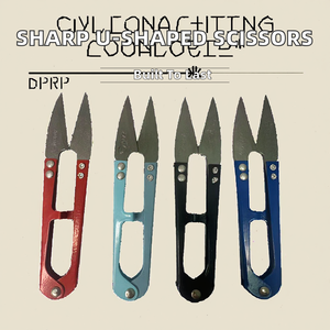 Tijeras de Hilo en Forma de U de Primera Calidad para Coser, Bordar y Manualidades - Cuchilla de Acero Inoxidable Resistente, Duradera y Afilada - Product Image 2