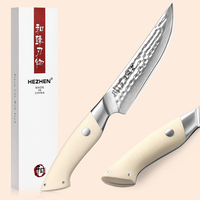 XINZUO Custom 67-laags Damascus staal steakmes, duurzaam wit G10 handvat
