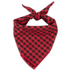 Huisdiergeruit Kwijlen Handdoek Britse Stijl Stof Huisdier Veelkleurige Geruite Speeksel Sjaal Dikke Katoenen Hondenbandana - Product Image 5