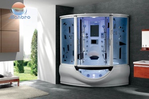 <span class=keywords><strong>Cabine</strong></span> <span class=keywords><strong>de</strong></span> <span class=keywords><strong>douche</strong></span> à vapeur avec cadre coulissant en aluminium économique, avec bain à remous pour 2-3 personnes, pour salle <span class=keywords><strong>de</strong></span> bain - Product Image 6