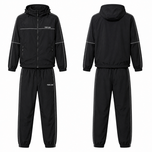 Conjunto Deportivo Personalizado para Hombre, Chaqueta Cortavientos Ligera de Nailon, Conjunto para Correr, Ropa Deportiva de Secado Rápido, Traje de Entrenamiento de Alto Rendimiento - Product Image 3