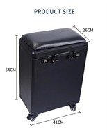 Kissure haute capacité boîte de barre de tirage support de bras de Table de tatouage valise Portable bagages chariot de tatouage sac étui de rangement de meubles