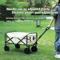 Chariot de camping pliable en plastique portable et durable, chariot de supermarché, chariot de photographie, chariot de plein air, remorque à pousser à la main, OEM, rangement facile