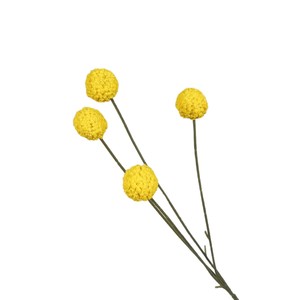 Golden Ball Artificial <b>Flower</b> <b>Single</b> Stem Silk <b>Flower</b> Decorative Bouquet Wedding Home Props High Simulation - Product Image 1