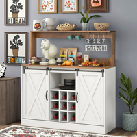 Mini armoire de bar en bois massif de luxe moderne Affichage du café et des boissons alcoolisées pour la maison Salon