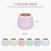 Diffuseur d'huiles essentielles ultrasonique de 140 ml, design creux, lumière LED, brume fraîche, humidificateur d'arômes, maison, bureau, spa