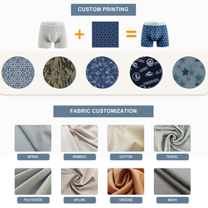 Sous-vêtements pour hommes <span class=keywords><strong>MiiOW</strong></span> en fibre recyclée, en soie glacée, maille lisse, légers, respirants, bleu marine - Product Image 5