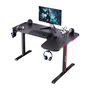 140Cm/160Cm/180Cm Hình Ảnh Hiện Đại Màu Đen Lớn Chơi Game Bàn L Hình Dạng Hai Người Lớn Miễn Phí Mẫu Máy Tính Chơi Game Bàn Cho <span class=keywords><strong>PC</strong></span> - Product Image 2