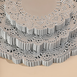 250 pièces de napperons ronds en dentelle blanche, sous-verres, napperons de <span class=keywords><strong>table</strong></span>, napperons à gâteau, napperons en papier, pour emballage cadeau de mariage, décoration de <span class=keywords><strong>table</strong></span> d'anniversaire et de Noël, et projets DIY - Product Image 6