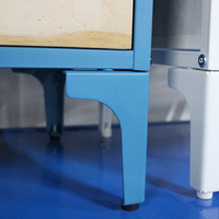 Offre Spéciale rose tissu moderne chambre meubles espacement économie stockage 6 tiroirs commode commodes