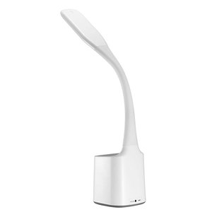 Beautiful White 3d desk lamp adjustable with Pen Holder - Product Image 3