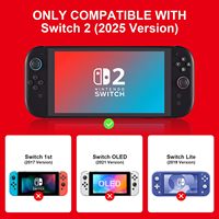 Étui Laudtec pour Switch 2 (2025), Coque transparente antichoc légère en TPU souple de qualité supérieure Sanyetral pour Nintendo