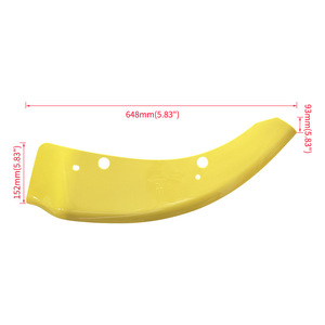 Protector de Labio Delantero para Dodge Charger, 648 mm, Material PP Amarillo, para Modelos 2015-2019 - Product Image 1