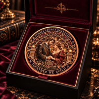 Pièce commémorative personnalisée en cuivre pur .999 de 5 oz, artisanat métallique en relief 3D, héritage familial, souvenir générationnel, cadeau
