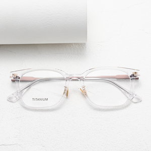 Gafas Transparentes Rectangulares con Montura Completa, Color Marrón Sólido, Anti-UV, Ligeras, Unisex, para Adultos, Monturas para Corrección de la Visión - Product Image 6