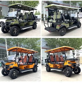 Carrito de Golf Eléctrico de Litio Premium para 4 Personas, Color Interior Personalizado y Tipo de Asiento, Cortina de Lluvia Opcional, para Campos de Golf - Product Image 6