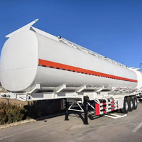 Semi-remorque citerne à carburant 3, 4 ou 5 essieux en acier au carbone, 40000L 45000L, vente directe usine