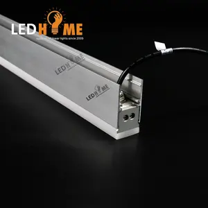 Dış su geçirmez IP68 alüminyum LED profil lineer yüksek Bay ray lambası beyaz RGB Inground LED doğrusal ışık