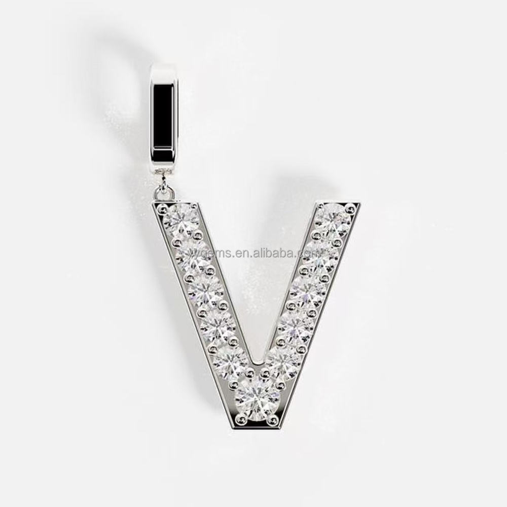 18K สีขาว "V"