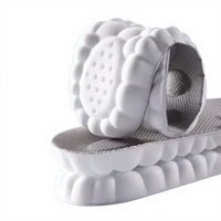DW Sol dalam pijat kaki, teknologi 4D Cloud olahraga bantalan nyaman jaring antilembap lembut Gel PU menyerap guncangan