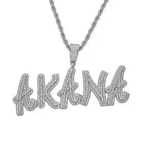 Mode Klein Hart Sierlijke Eerste Ketting Goud Zilveren Kleur Letter Naam Choker Ketting