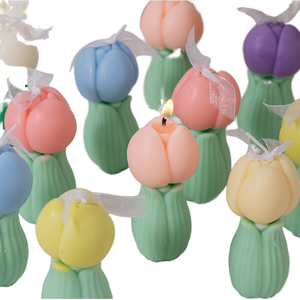 Handmade Paraffin Wax Tulip Flower Design <strong>Art</strong> <strong>Candles</strong> for Birthdays &amp; Thanksgiving Luxurious Custom Scented <strong>Candles</strong> with Box - Product Image 5
