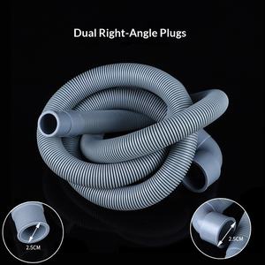 <span class=keywords><strong>Manguera</strong></span> de Desagüe Flexible de Doble Cabeza Recta de PE para <span class=keywords><strong>Lavadora</strong></span>, para Tubería de Alcantarillado - Product Image 2