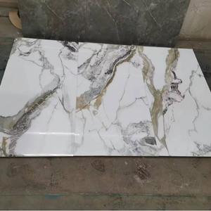 Tuile de <span class=keywords><strong>roche</strong></span> de luxe légère 600x1200 mur de fond de sol antidérapant Pandora blanc nouvelle grande plaque salon - Product Image 4