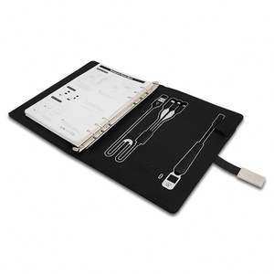 Carnet de notes journalier/planificateur en cuir rigide personnalisé avec batterie externe et lampe de lecture pour idées de produits à marque privée - Product Image 5