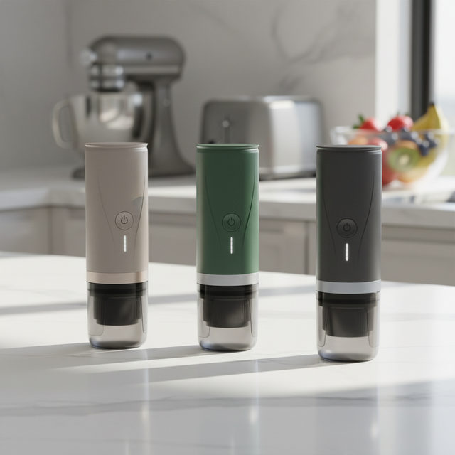Portable Coffee Maker Machine Espresso Travel Camping Outdoor Electric Small French Press Drip Capsule Pod Nespresso Compatible