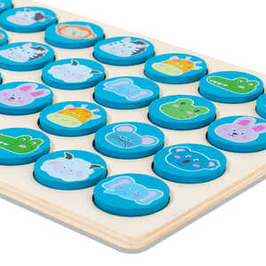 Jeu d'échecs Montessori à rabat en bois Puzzle éducatif pour la mémoire Pensée logique et entraînement d'association pour enfants et adultes - Product Image 5